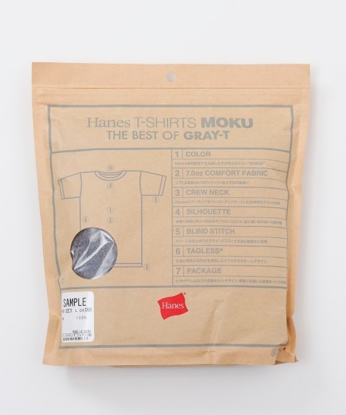 HANES(ヘインズ)の「【Hanes/ヘインズ】MOKU クルーネックTシャツ/HM1-D203(Tシャツ/カットソー・メンズ・杢グレー・M/S/XL/L)」の2枚目の写真