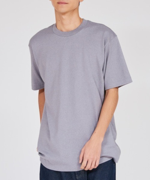 HANES(ヘインズ)の「【Hanes/ヘインズ】MOKU クルーネックTシャツ/HM1-D203(Tシャツ/カットソー・メンズ・杢グレー・M/S/XL/L)」の3枚目の写真