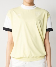 【Kappa/カッパ】レデイース半袖モックネックシャツ　ゴルフ　吸汗速乾　UVカット機能　接触冷感