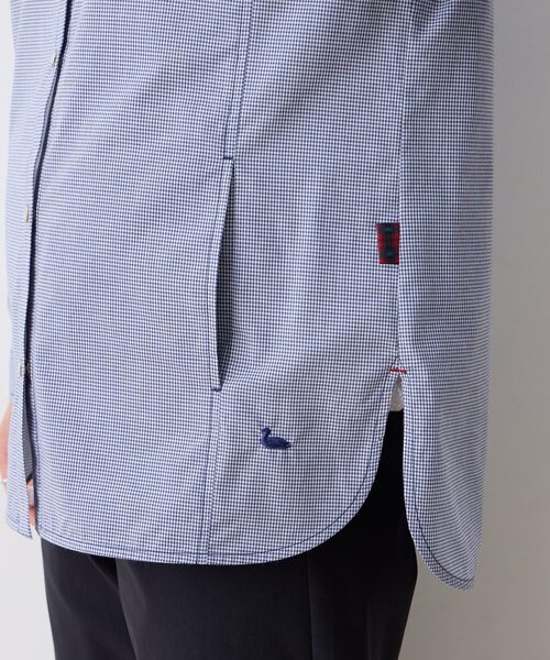 DECOY SINCE 1981（デコイシンスイチキュウハチイチ）の「ギンガムフードシャツジャケット（シャツ/ブラウス・レディース・ブルー/ベージュ・9号/11号/13号/15号）」の15枚目の写真