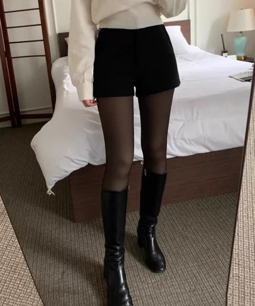 Ritzy(リッツィー)の「ウールライクきれいめショートパンツ(その他パンツ・レディース・グレー/ブラック・M/S/XL/L)」の8枚目の写真