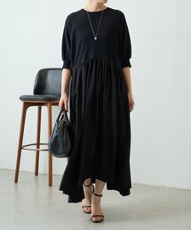 LIVETART | ニットコンビギャザーワンピ(ワンピース)