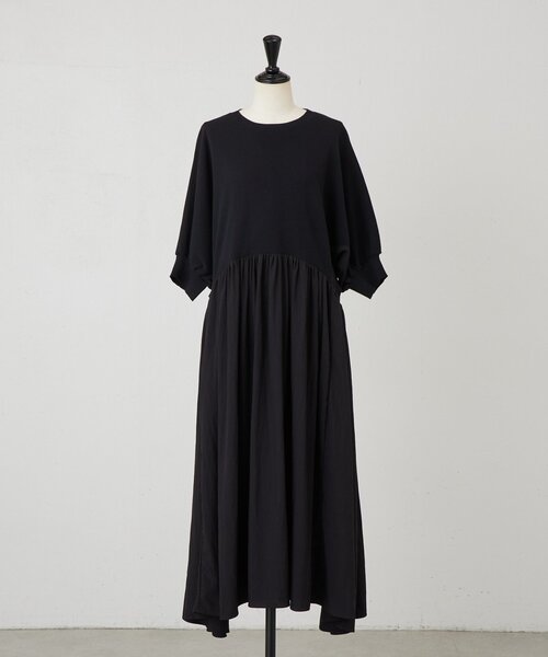 LIVETART（リヴェタート）の「ニットコンビギャザーワンピ（ワンピース・レディース・ブラック・FREE）」の13枚目の写真