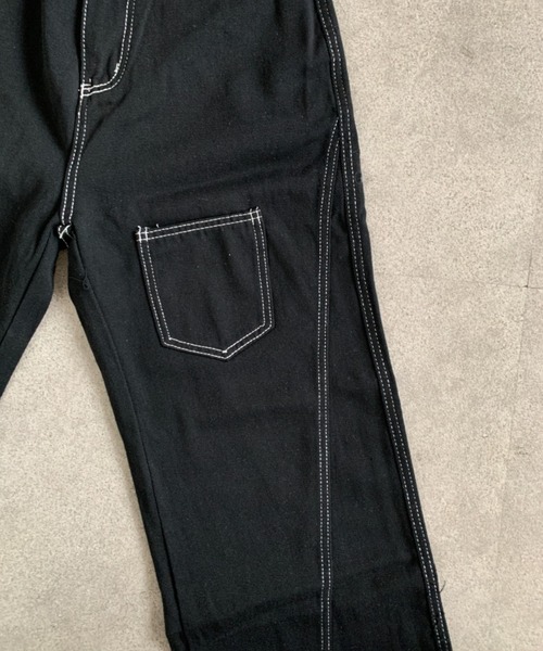 link lot(リンクロット)の「ステッチデザインストレートデニムパンツ(デニムパンツ・メンズ・ブラック/ホワイト・L/M)」の15枚目の写真