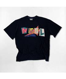 グリッドフォントオーバーサイズ半袖Tシャツ4色