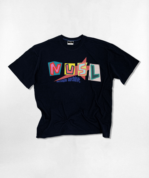 NOTUSUAL(ノットユージュアル)の「グリッドフォントオーバーサイズ半袖Tシャツ4色(Tシャツ/カットソー・レディース・ホワイト×グレー/ブラック/ネイビー/ホワイト・SMALL/MEDIUM/LARGE/X-LARGE)」の5枚目の写真