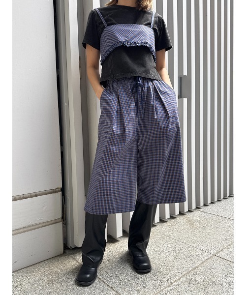 ELCHELE（エルチェレ）の「PIGMENT CROPPED TEE（Tシャツ/カットソー・レディース・コーラル/スミクロ/ブラウン/オフホワイト・FREE）」の22枚目の写真