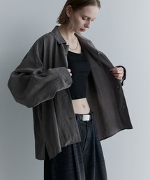 remer（リメール）の「ルーズベーシックシャツ - パウダリーレーヨン / loose basic shirt《powdery rayon》（シャツ/ブラウス）」