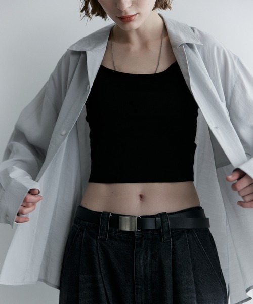 remer(リメール)の「ルーズベーシックシャツ - パウダリーレーヨン / loose basic shirt《powdery rayon》(シャツ/ブラウス・メンズ・カーキ/ライトグレー/ブラック/ブラウン・LARGE/MEDIUM/SMALL/X-SMALL)」の8枚目の写真
