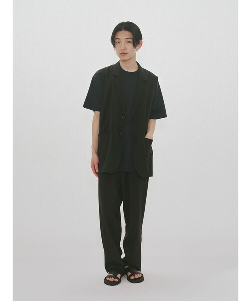 MIDIUMISOLID(ミディウミソリッド)の「MIDIUMISOLID Men’s リラックステーパードパンツ(その他パンツ・メンズ・ブラック/グレー・48)」の14枚目の写真