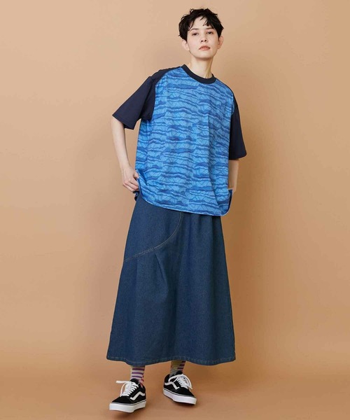 FRAPBOIS(フラボア)の「サンディーウェーブT(Tシャツ/カットソー・レディース・ブラック/ネイビー・2/1)」の7枚目の写真