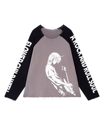 TONSIL（トンスル）の「グラフィックプリントナグランスウェットグレー（スウェット）」