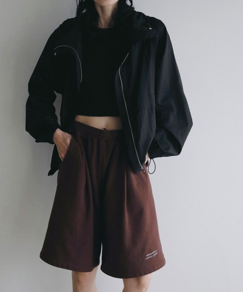 anuke(アンヌーク)の「Embroidery Half Pants(その他パンツ・レディース・ネイビー/クリーム/ブラウン・38inch/36inch)」の2枚目の写真