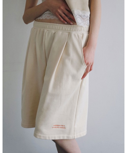 anuke（アンヌーク）の「Embroidery Half Pants（その他パンツ・レディース・ネイビー/クリーム/ブラウン・38inch/36inch）」の16枚目の写真