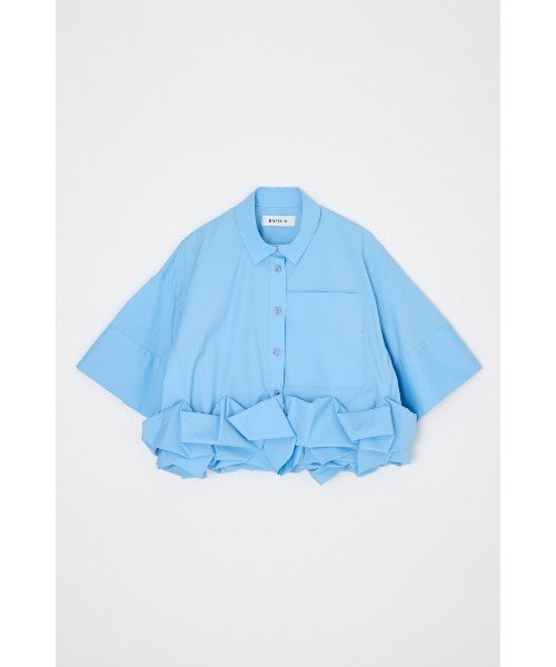 ENFOLD(エンフォルド)の「ROLL-UP DRAPE SHIRT(シャツ/ブラウス・レディース・ホワイト/ブラック/ライトブルー・38)」の3枚目の写真