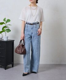 Jena espace merveilleux | ストレッチワイドデニムパンツ(その他パンツ)