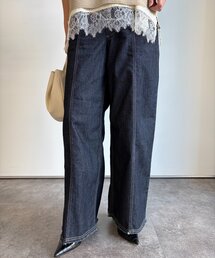 Jena espace merveilleux | ストレッチワイドデニムパンツ(その他パンツ)