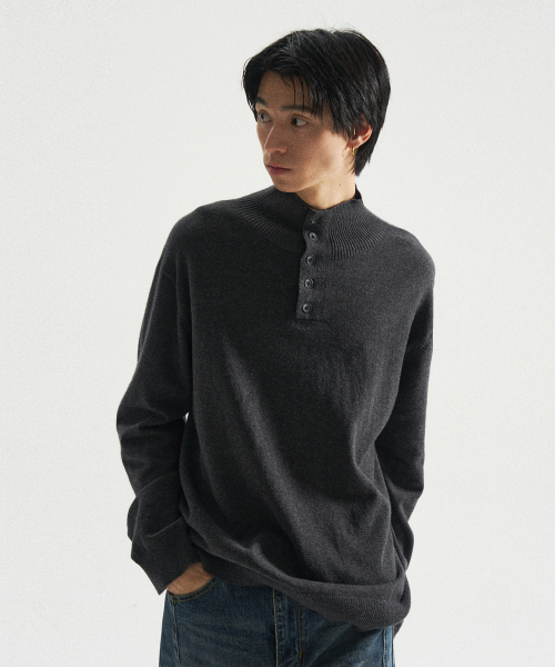 SLOWACID（スローアシッド）の「ハイネックプルオーバーニット[チャコール]（ニット/セーター・レディース・その他・SMALL/MEDIUM/LARGE）」の5枚目の写真