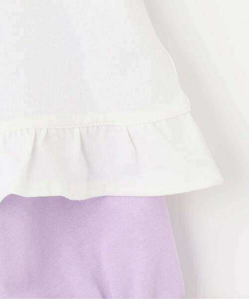 sense of wonder(センスオブワンダー)の「リバティウサクマアップリケベビースーツ(ロンパース・キッズ・ホワイト系/ピンク・70-80cm)」の9枚目の写真