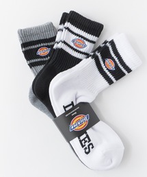 Dickies | Dickies/ディッキーズ ロゴ入り ラインソックス 3足セット 2026年春夏(ソックス/靴下)
