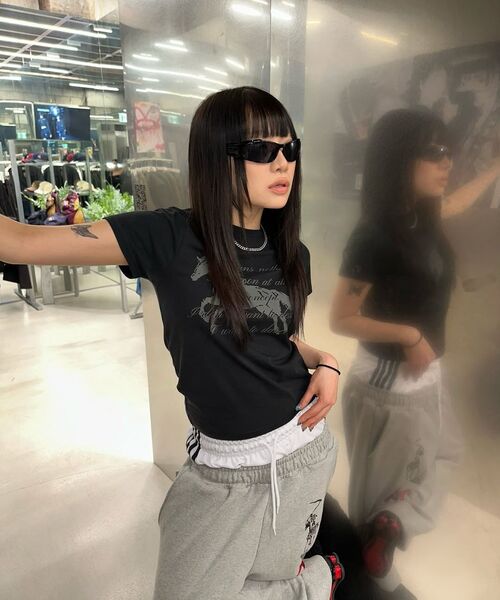 DAUSPICE（ディーオスピス）の「(DUC) BB Waist Low-Rise Sweatpants Gray（スウェットパンツ・レディース・ライトグレー・MEDIUM/LARGE）」の7枚目の写真