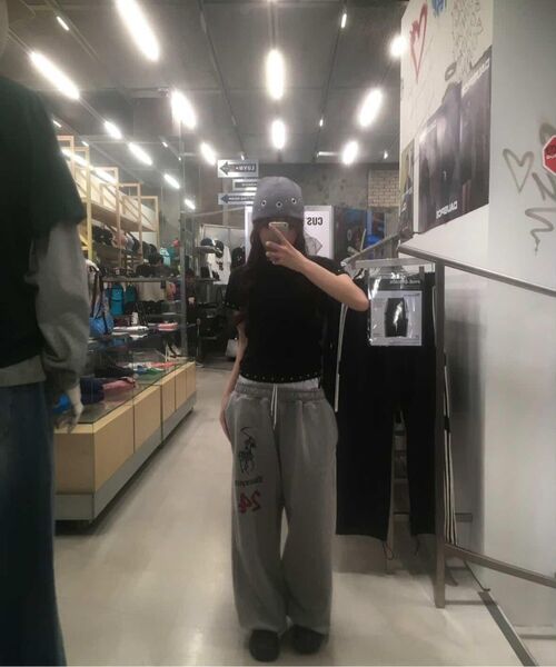 DAUSPICE（ディーオスピス）の「(DUC) BB Waist Low-Rise Sweatpants Gray（スウェットパンツ・レディース・ライトグレー・MEDIUM/LARGE）」の8枚目の写真