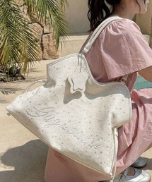 LYEON（リヨン）の「【大容量A4対応】ロゴ刺繍トートバッグ（トートバッグ）」