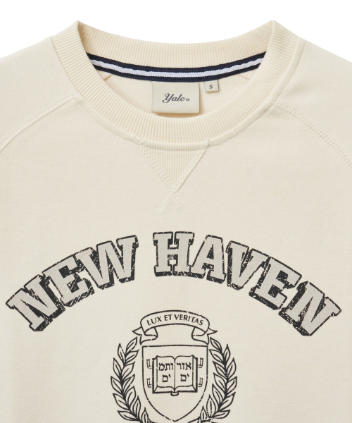 YALE(イェール)の「ウィメンズソフトタッチグラフィックスウェットシャツ_クリーム(Tシャツ/カットソー・レディース・その他・SMALL/MEDIUM/LARGE)」の3枚目の写真