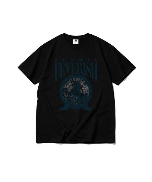 VENHIT（ベンヒット）の「FEVERISH クールコットン 半袖Tシャツ（Tシャツ/カットソー・レディース・クリーム/カーキ/ブラック/ホワイト/ブラウン/バーガンディー・SMALL/MEDIUM/LARGE/X-LARGE）」の2枚目の写真