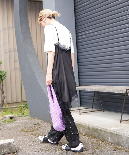 Kotoe（コトエ）の「コンパクト くしゅくしゅバッグ（トートバッグ・レディース・ダークグレー/パープル/ブラック/ベージュ/コーラル/ライトグリーン・FREE）」の9枚目の写真