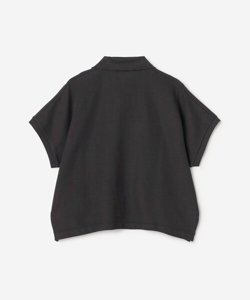 handvaerk(ハンドバーク)の「handvaerk | コットンピケ ドルマンスリーブポロシャツ WOMEN(ポロシャツ・レディース・ライトグレー/グリーン系その他/チャコール・S)」の7枚目の写真