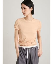 MIESROHE（ミースロエ）の「【洗える】ツイストテレコＴシャツ（Tシャツ/カットソー）」