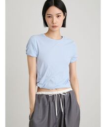 MIESROHE（ミースロエ）の「【洗える】ツイストテレコＴシャツ（Tシャツ/カットソー）」