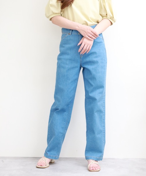 FUNALIVE(ファンアライブ)の「signature ルーズストレートパンツ(その他パンツ・レディース・インディゴブルー/ブルー・26/28/27/25)」の16枚目の写真