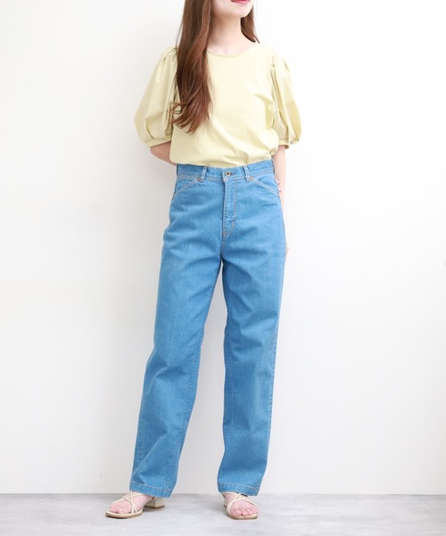 FUNALIVE(ファンアライブ)の「signature ルーズストレートパンツ(その他パンツ・レディース・インディゴブルー/ブルー・26/28/27/25)」の17枚目の写真
