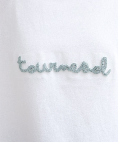 FUNALIVE(ファンアライブ)の「ブラシ刺繍ワイドクルーネックTシャツ 半袖(Tシャツ/カットソー・レディース・ブラック/アイボリー/ブラウン・M-L)」の22枚目の写真