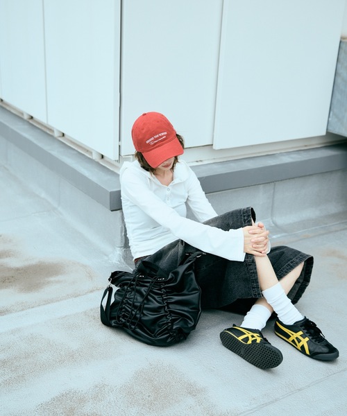 cii（シー）の「【UNISEX】 Smooth PU Gathered Bag / スムースPUギャザーバッグ（ショルダーバッグ・メンズ・ダークブラウン/ブラック/ブルー・FREE）」の14枚目の写真