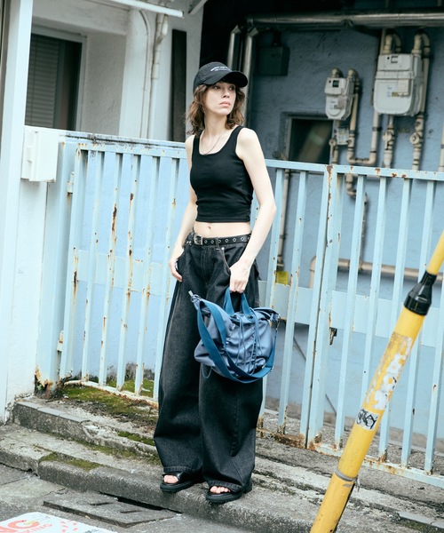 cii（シー）の「【UNISEX】 Smooth PU Gathered Bag / スムースPUギャザーバッグ（ショルダーバッグ・メンズ・ダークブラウン/ブラック/ブルー・FREE）」の22枚目の写真