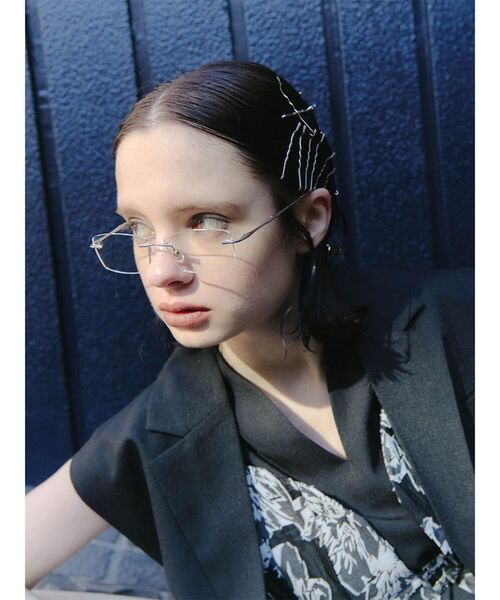 :ETHROF(イーサオブ)の「JACQUARD BUSTIRE SET DRESS(ワンピース・レディース・ブラック・MEDIUM)」の7枚目の写真