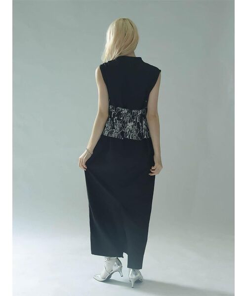 :ETHROF(イーサオブ)の「JACQUARD BUSTIRE SET DRESS(ワンピース・レディース・ブラック・MEDIUM)」の16枚目の写真
