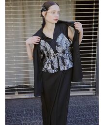 :ETHROF（イーサオブ）の「JACQUARD BUSTIRE SET DRESS（ワンピース）」