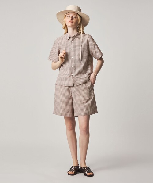 Steven Alan（スティーブンアラン）の「＜Steven Alan＞チェック ショートパンツ（その他パンツ・レディース・ブラック/ベージュ・S/M）」の4枚目の写真