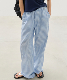 LEVAR（レバー）の「Light Washed Stripe Pants - Blue Stripe（その他パンツ）」