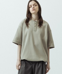 【SLICK/スリック】Tech Thermal Drawstring Henley Neck/テックサーマルドローストリングヘンリーネックTシャツ