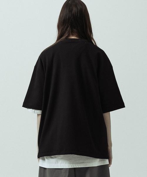 SLICK(スリック)の「【SLICK/スリック】Tech Thermal Drawstring Henley Neck/テックサーマルドローストリングヘンリーネックTシャツ(Tシャツ/カットソー・メンズ・サックスブルー/ブラック/スミクロ/グレイッシュベージュ・3/2/1)」の12枚目の写真