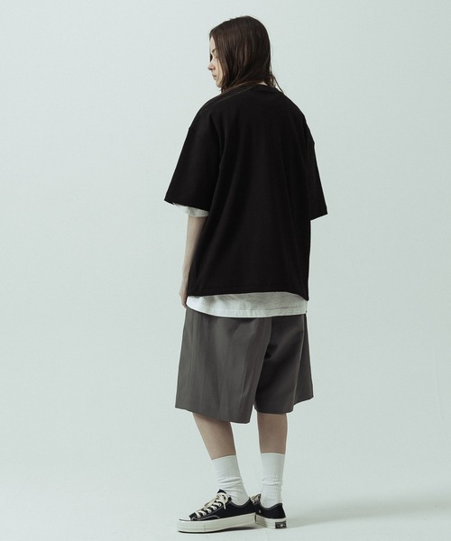 SLICK(スリック)の「【SLICK/スリック】Tech Thermal Drawstring Henley Neck/テックサーマルドローストリングヘンリーネックTシャツ(Tシャツ/カットソー・メンズ・サックスブルー/ブラック/スミクロ/グレイッシュベージュ・3/2/1)」の18枚目の写真