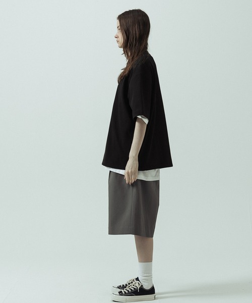 SLICK(スリック)の「【SLICK/スリック】Tech Thermal Drawstring Henley Neck/テックサーマルドローストリングヘンリーネックTシャツ(Tシャツ/カットソー・メンズ・サックスブルー/ブラック/スミクロ/グレイッシュベージュ・3/2/1)」の20枚目の写真
