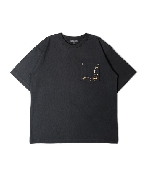 JACKROSE(ジャックローズ)の「JE STUDS POCKET TEE(Tシャツ/カットソー・メンズ・ブラック/ホワイト・M/L/XL)」の5枚目の写真