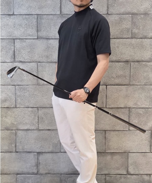 BRIEFING(ブリーフィング)の「【BRIEFING GOLF/ブリーフィングゴルフ】MEN’S NECK LOGO HIGHNECK RF(Tシャツ/カットソー・メンズ・ブラック/ホワイト/ネイビー・L/M/S)」の3枚目の写真