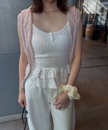 mline | [mline]切り替えドットキャミソール(キャミソール)